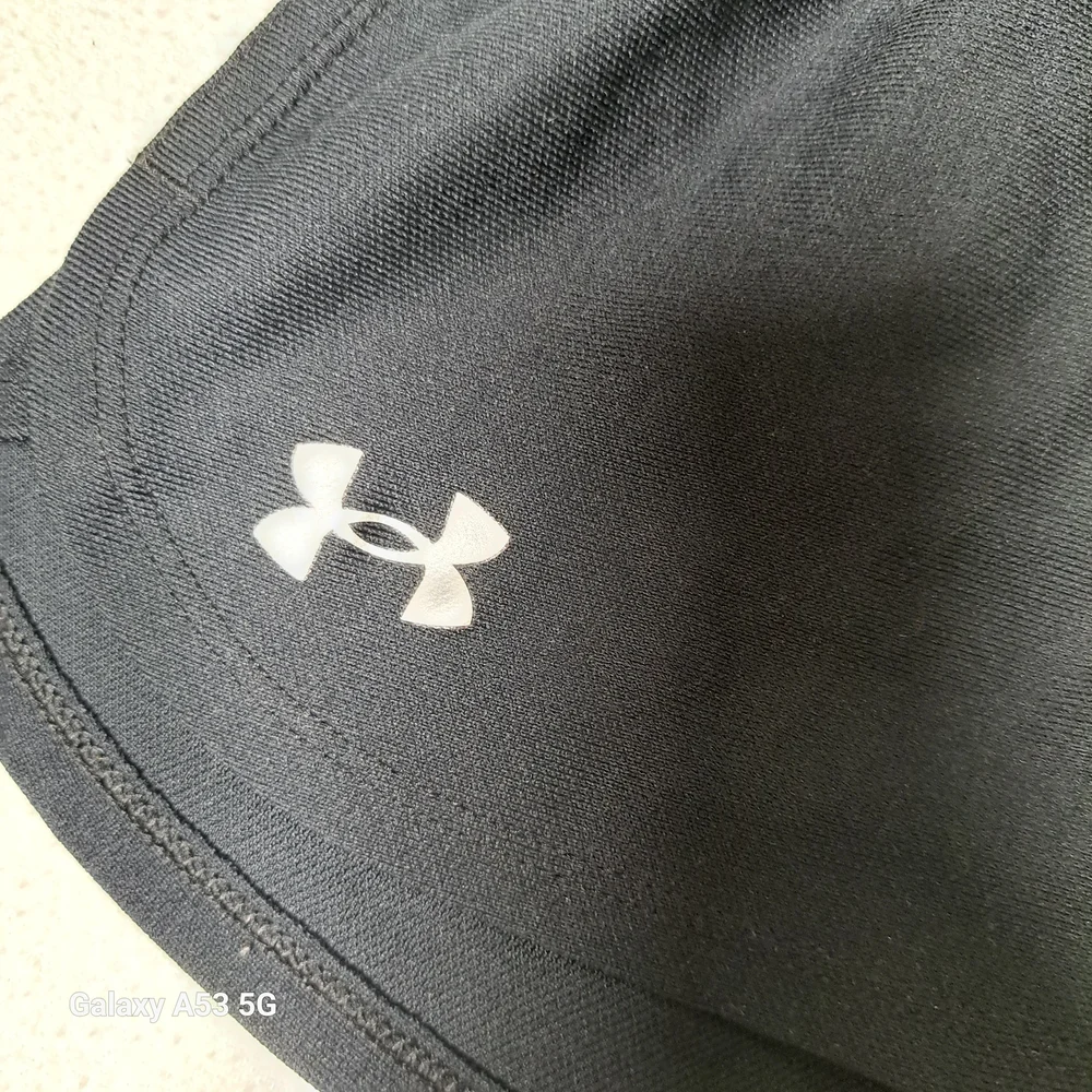 Under Armour Black Girls' Logo Elastic Waistband Athletic Shorts